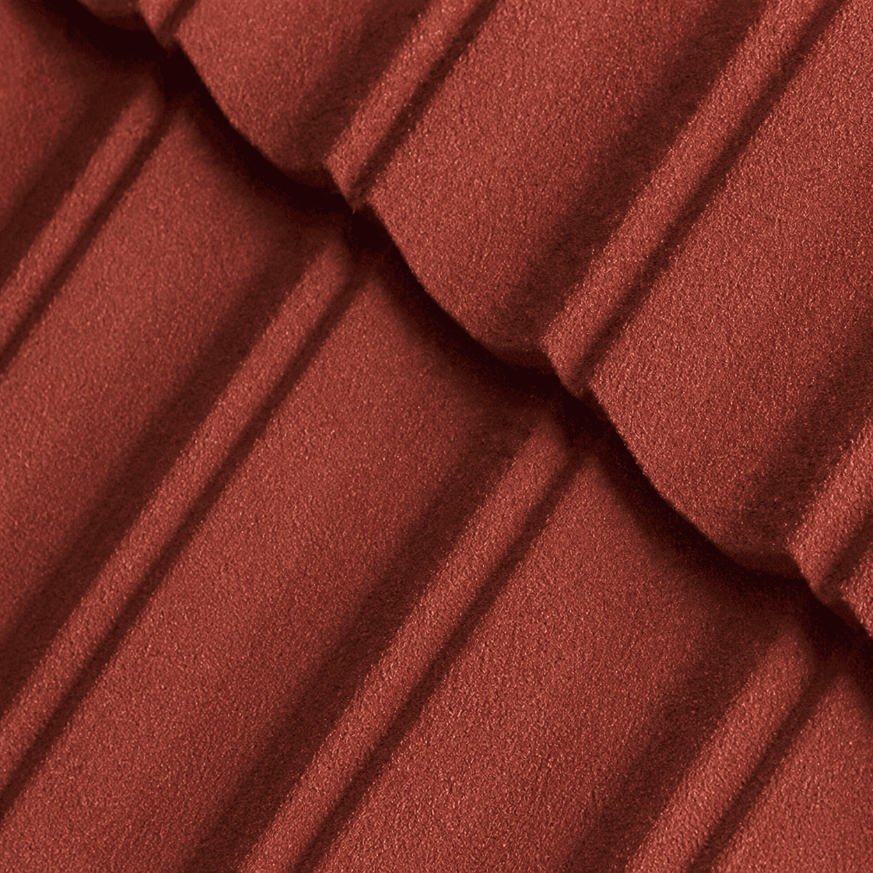 Modela 0.4mm Brick Red Shade Stone Coated Roof Tile - AZ 120 GSM (5 sq. ft. Per Sheet)